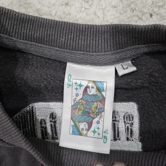 Queen Of Sparkles Sequin Tiger Matches Patchwork Sweatshirt - Picture 6 of 7